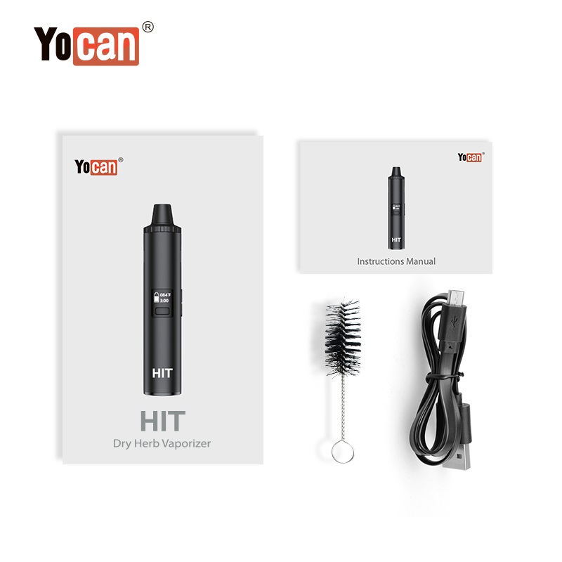 Vaping Area - Yocan อุปกรณ์ทำไอน้ำสมุนไพรแห้งแบบดั้งเดิมบุหรี่ไฟฟ้าแบบ C OLED 1400mAh ห้องทำความร้อนเซรามิก
