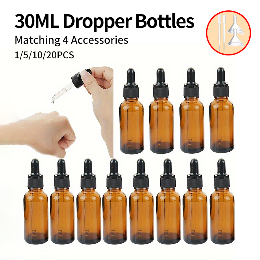 Juice Bottle Dropper - 5/10/20 ชิ้น + อุปกรณ์เสริม 4 ชิ้น