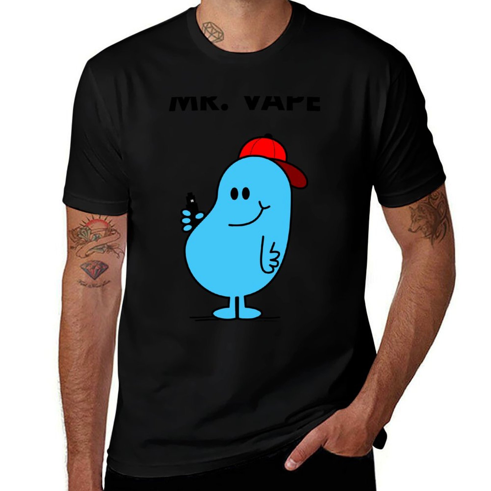 Quick Vape - เสื้อยืดมิสเตอร์เวฟเสื้อยืดกีฬาฤดูร้อนแบบแห้งเร็ว