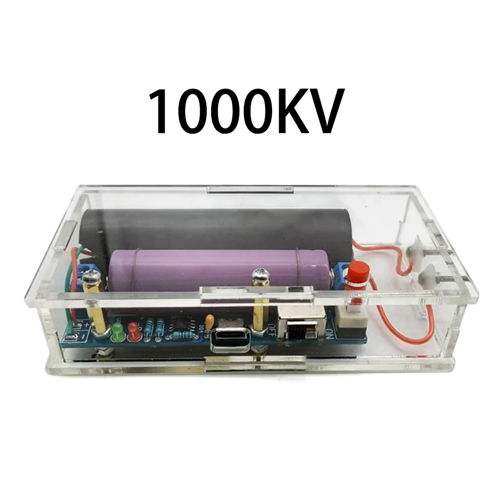 Coil Building Kit - โมดูลประกอบเองของขดลวดเทสล่าพลาสมาอาร์คแบบปรับได้ DC 3.7V-6V ชุดอุปกรณ์ทดลองอิเล็กทรอนิกส์สำหรับการสอนและโครงการวิทยาศาสตร์ของนักเรียน