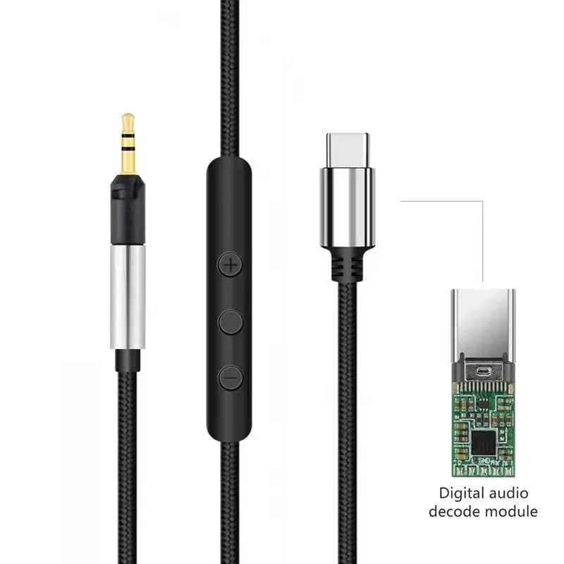 Sennheiser Headphone Hd 560S - ยูเอสบี ประเภท ซีสายไมโครโฟนทดแทนสำหรับเซนไฮเซอร์ HD560s HD620S HD505