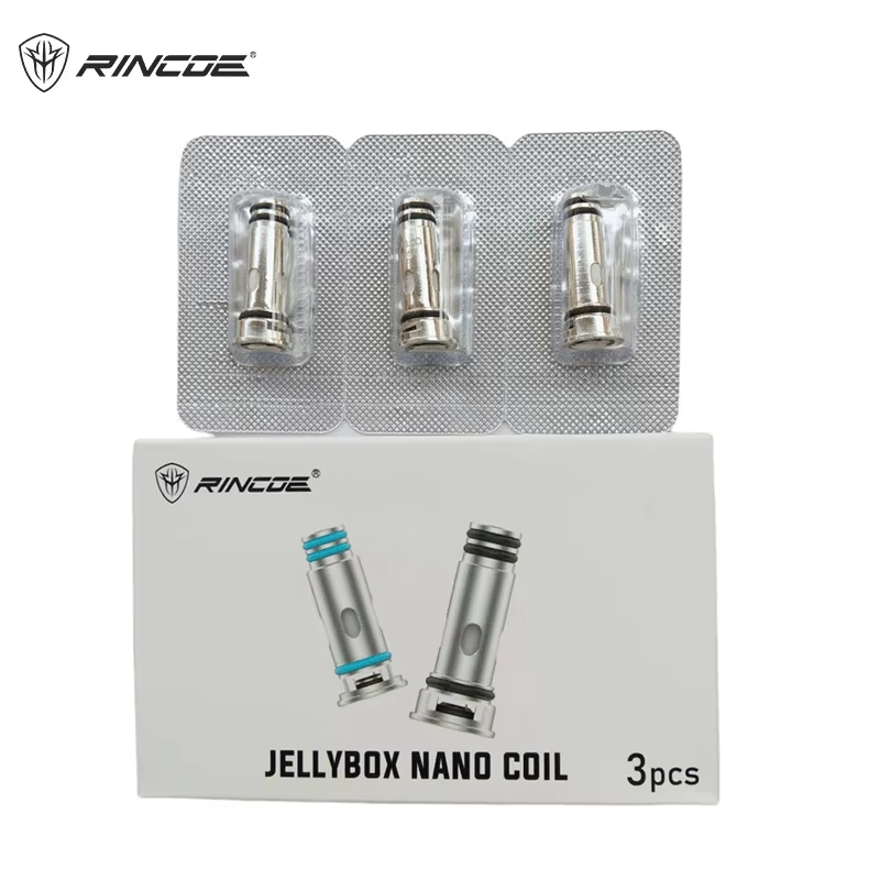 Vape Coil Replacement - Original Rincoe Jellybox NANO ขดลวดเปลี่ยนตาข่ายหัวม้วนสําหรับ Jellybox
