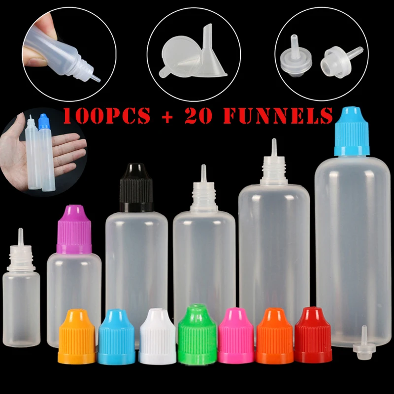 100pcs 3/5/10/15/20/30/50/100/ - Juice Bottle Dropper บทวิจารณ์และราคา