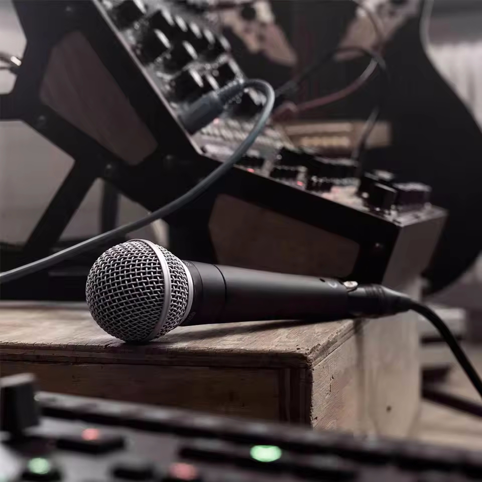 คาราโอเกะไมโครโฟนไดนามิก ไมโคร - Shure Mic Sm58 บทวิจารณ์และราคา