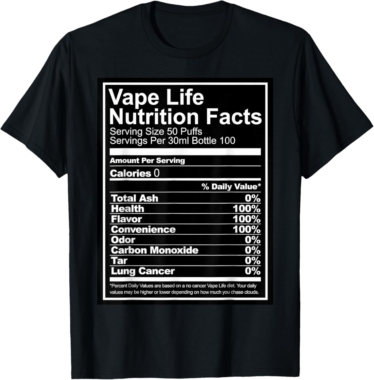 เสื้อยืดกราฟิก Vape Life Nutri - Vaping Shop บทวิจารณ์และราคา