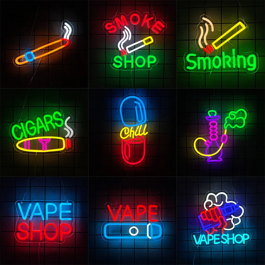 ป้ายไฟ LED USB สว่างสดใสสำหรับ - Vaping Shop บทวิจารณ์และราคา